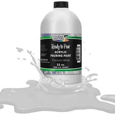Pouring Masters Titanium White 32-Ounce (Quart) Acrylic Pouring Paint