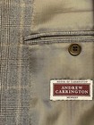 HOUSE OF CARRINGTON 100% Wool 3-Button Tan Plaid Blazer Sportcoat Size 42R — photo 5