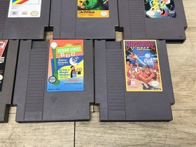 Nintendo NES 14 Game Lot Hockey, Taboo, Baseball, Three Stooges Etc
