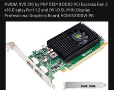 NVIDIA NVS 310 512 MB DDR3 SDRAM PCI Express x16 Graphics adapter NVS310 
