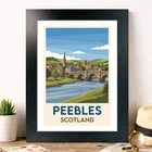Peebles, Scotland Travel Poster Giclee Art Print 225-3