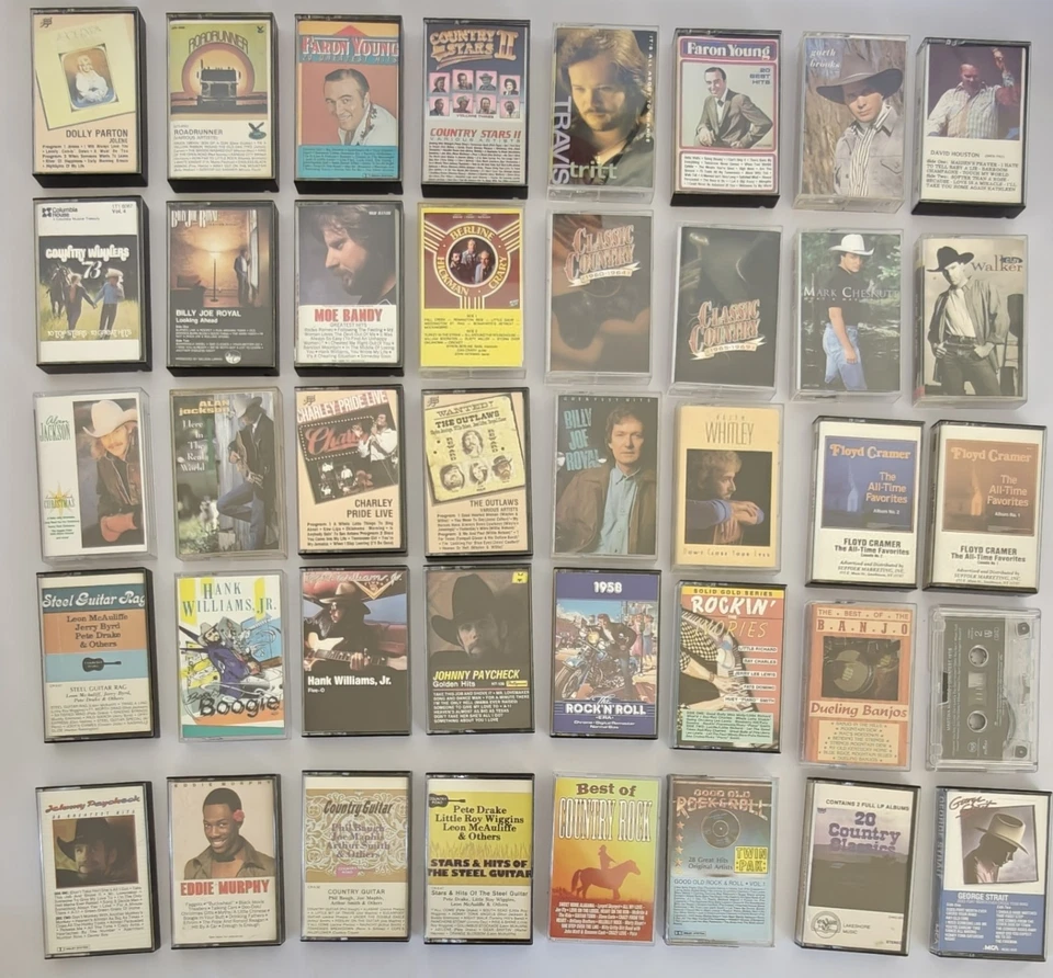 LOT  of 152 Vintage Cassette Tapes- Majority Country-Preowned ALL in PICTURES  - Image 4 of 4