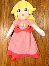 Nintendo Princess Peach Plush Stuffed Super Mario Doll 2022 Licensed Large 24"