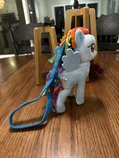 Hasbro Funrise My Little Pony 10" Plush Rainbow Dash Plush purse with strap