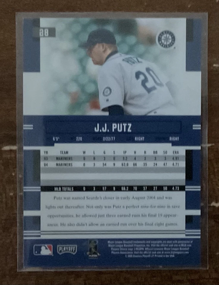 2005 Playoff Prestige - J.J. Putz #28 Autographs (AU) - Image 2 of 2