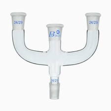 24# Glass Distilling Head 4-Pronged Distillation Laboratory Adapter Connector