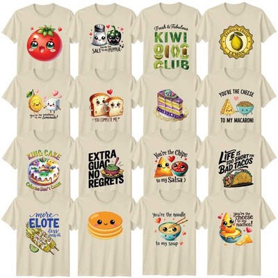 Süß Pasta Erwachsene T-Shirt Feinschmecker Neuheit Valentinstag Geschenk