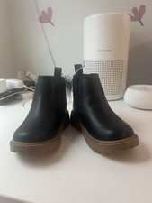Old Navy Toddler Girls Chelsea Boots Size 7 Black Faux Leather NWT Ankle Booties