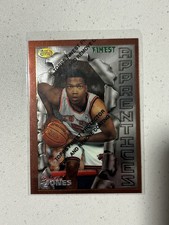 Dontae' Jones 1996-97 Topps Finest Rookie Card #92 NY Knicks NBA RC. rookie card picture