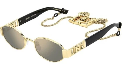 DSQUARED2 DSQ2 0155/S / Wenn - 000 Jo - Sonnenbrille - Gold Rosa/Grau Bronze - Bild 1 von 4