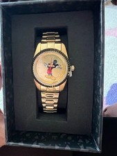 NEW 90TH gold Disney Mickey Mouse Women Watch Stainless Steel eWatch Factory