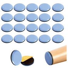 20 Stück Teflongleiter Selbstklebend Ø20mm Möbelgleiter für Parkett Laminat