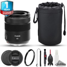 Canon RF 85mm f/2 Macro IS STM Lens - 7pc Care Kit  1 Yr Warranty