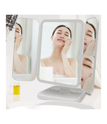 Specchio Trucco LED Ricaricabile 2000mAh | Ingranditore 10X 5X 1X