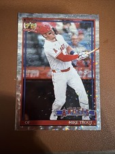2026 Topps Series 1 #T91-1 Mike Trout 35th Anniversary Crackle  card 1991 75th