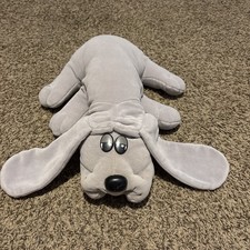 Grey Pound Puppy 18 Inch Stuffed Plush Vintage 1985