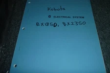 Kubota BX1850 BX2350 Compact Tractors Electrical Wiring Diagram Manual xz