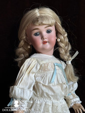 Antique German 19” Heinrich Handwerck 119 Bisque Head Doll