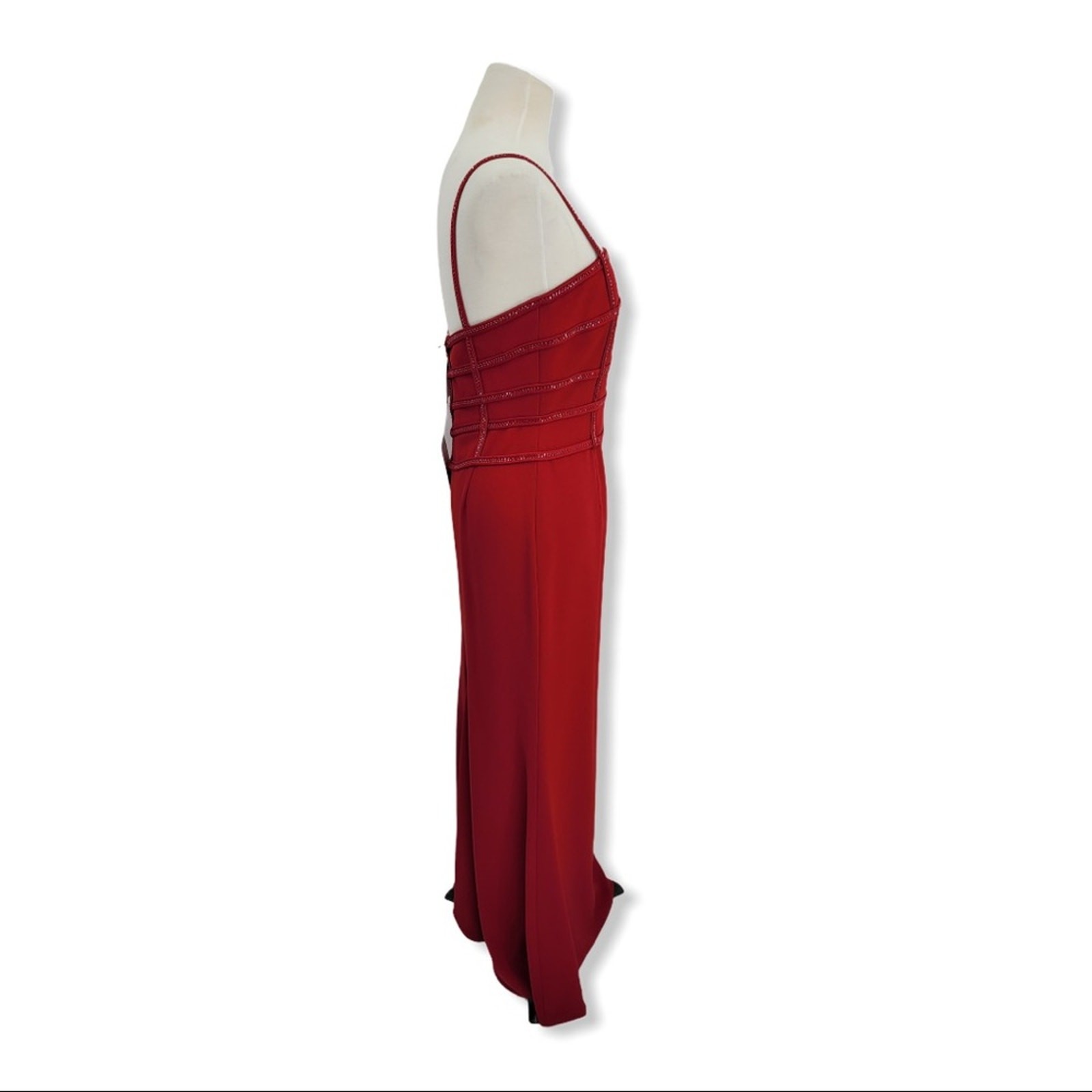 Daymor Couture Red Long Evening Gown & Jacket Size 4 NWT