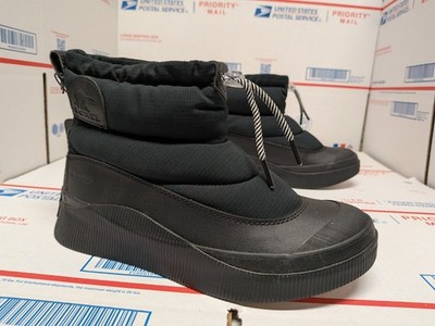 Sorel Out N About IV Women s Puffy WP Boots Black Salt Size 7.5 US MSRP $140