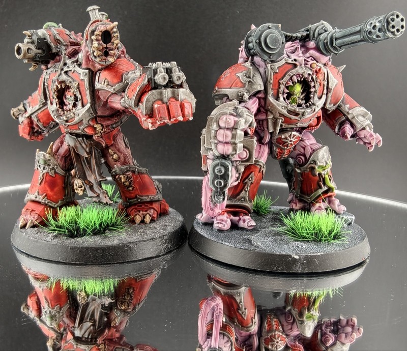 BATTLE READY! Chaos Space Marines Obliterators Painted And Based Warhammer 40k