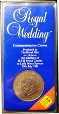 Royal Wedding Commemorative Crown H.R.H. Prince of Wales Lady Diana Souvenir
