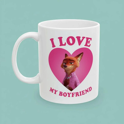 Funny Nick Wilde I Love My Boyfriend Mug 11,15OZ