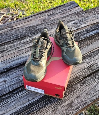 Size 9.5 - Puma Reflect Lite Trail PURE-TEX Dark Olive