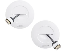 ECHOGEAR TV Cord Hider for Wall Mounted TV - White Cable Management Kit Hides TV