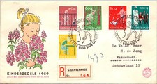 GOLDPATH: Netherlands cover 1959 first day registered CV904_P02