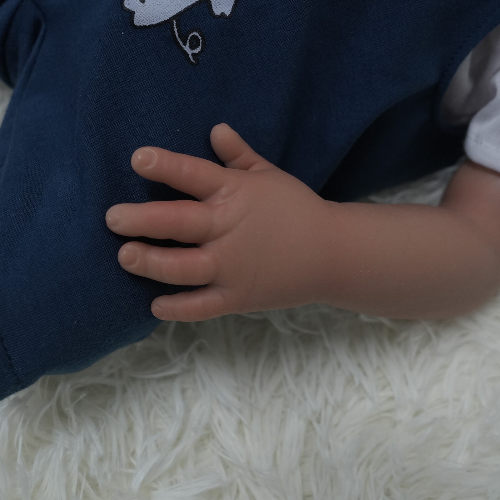 New Brown Skin Boy Doll 3kg Full Body Silicone Reborn Baby Dolls Newborn Baby US