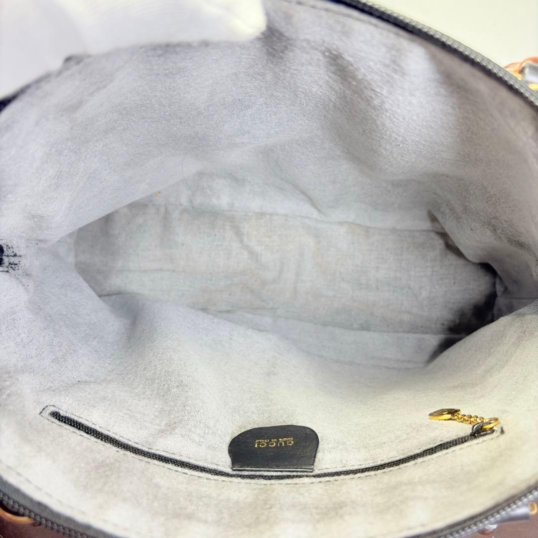 GUCCI Vintage Gucci Bamboo Tote Handbag Large — image 12