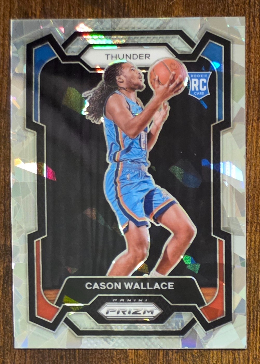 2023-24 Panini Prizm Cason Wallace RC #139 Cracked Ice Prizm