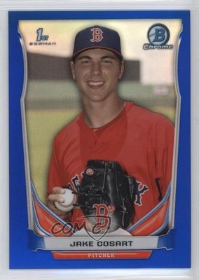 2014 Bowman Draft Chrome Blue Refractor 17/399 Jake Cosart #CDP101 3d5