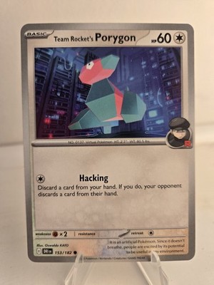 Team Rocket's Porygon 153/182 Sv10: Destined Rivals Regular