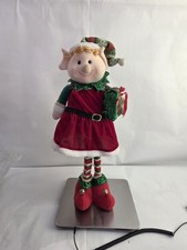 Large Christmas Elf Figure 24in Plush Standing Read Description