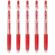 Pilot Juice 038 Retractable Gel Ink Pen LJU-10UF , 5 Count Pack of 1 , Red