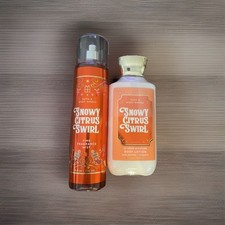 Bath Body Works Snowy Citrus Swirl Body Lotion Fragrance Mist SET 8oz