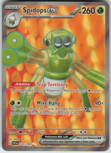 Spidops ex 223/198 Scarlet & Violet Base Set Ultra Rare Holo