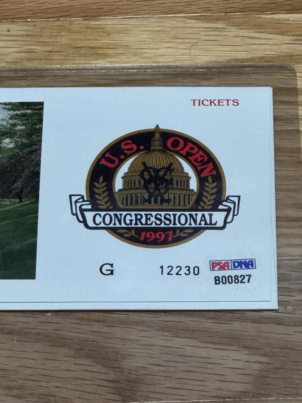 Jack Nicklaus Authentic Signed Official 1997 US Open PSA/DNA #B00827 view 3