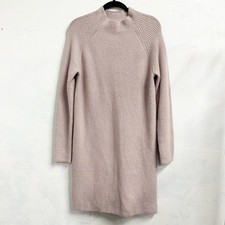 Madewell Donegal Northfield Mockneck Sweater Dress Women Medium Pink Wool NWT