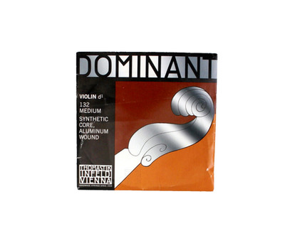 Thomastik Dominant Violin 4/4 132 Medium Synthetic Core Aluminium Wound D1