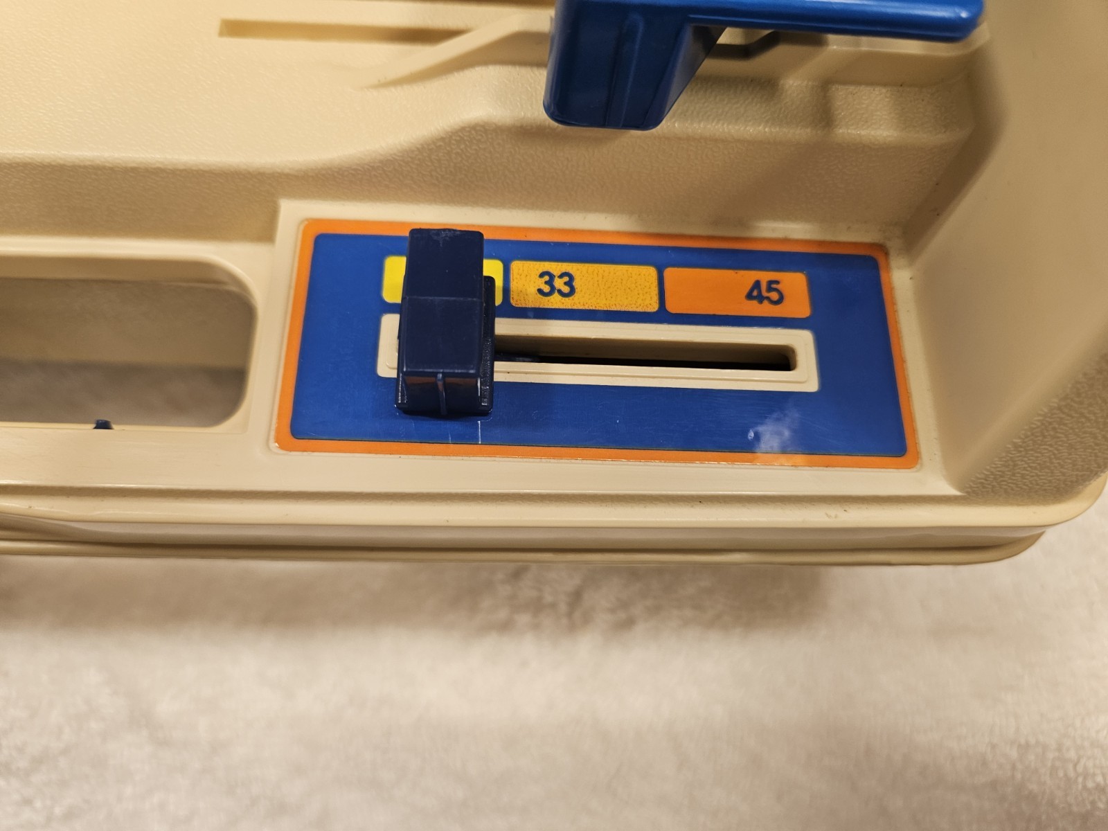 Vintage 1978 Fisher-Price Record Player Portable Phonograph Works - 33 & 45