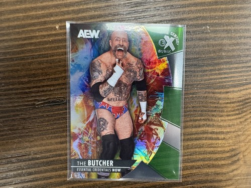 2025 Upper Deck AEW The Butcher /66 Ex Essential Credentials Sp Green
