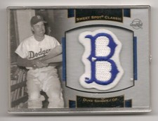 2003 UD Sweet Spot Classic Logo Patch #P-DS1 Duke Snider  Brooklyn Dodgers - NM