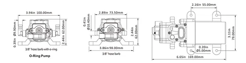 SEAFLO 12V Water Pump 21 Series 3.8 LPM - RV Camper Trailer Caravan Camping Boat - Picture 6 of 8