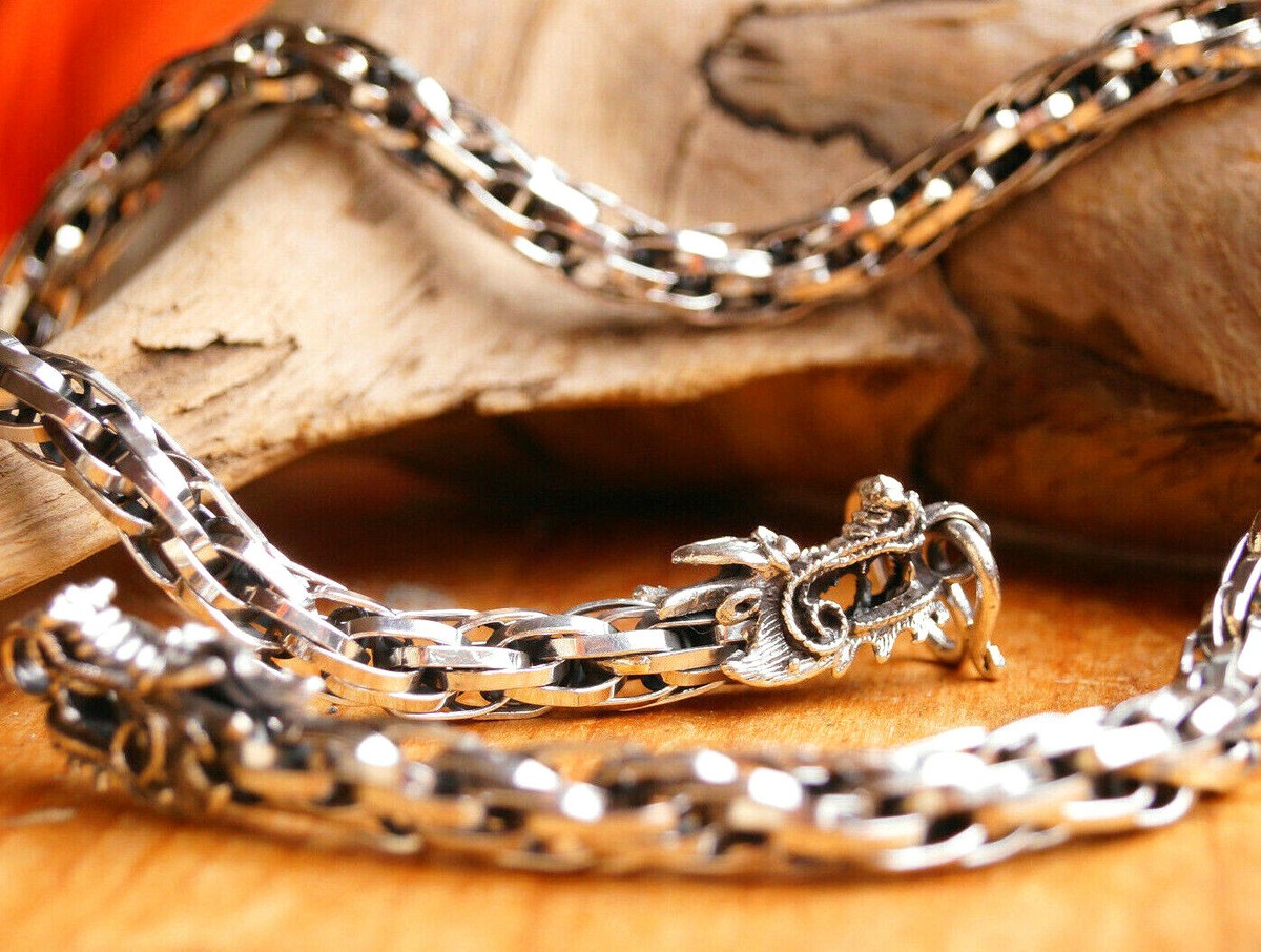 Damen Kette Silber Kette Mit GroÃƒÂŸen Gliedern Gold CHRIST Kette