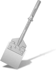-Hex/Notch 1-1/8" Floor Scraper-21" X 6"Heavy Duty Chisel-Adhesive Removal, Thin