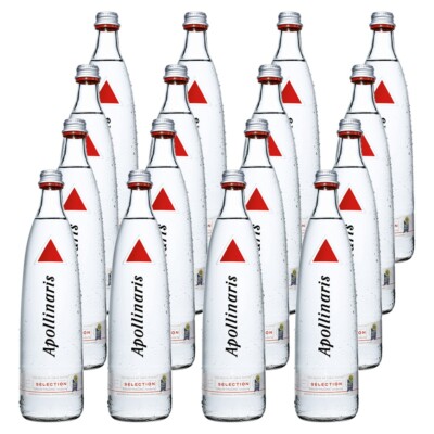 Apollinaris Selection Mineralwasser 16 Glasflaschen je 0, 75 inkl. Mehrweg Pfand