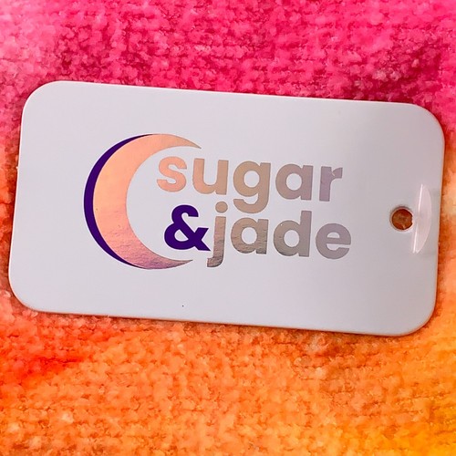 Sugar & Jade Girls S/M Shoe Size 12-5Y Colorful Tie Dye Cozy Knit Grip Socks NWT - Picture 4 of 4